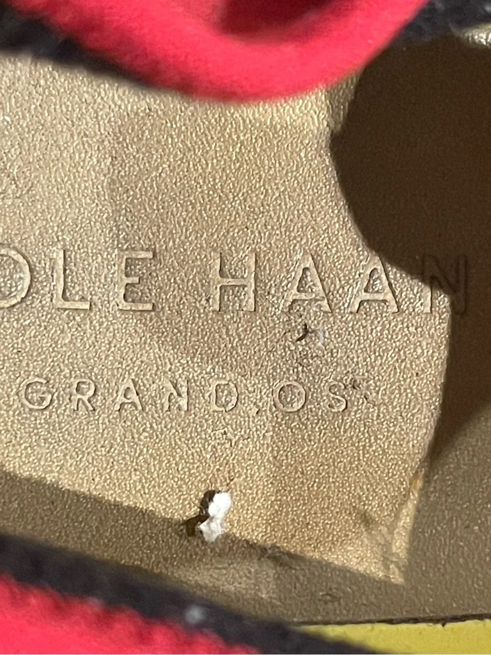 Cole Haan Brown Leather Wingtip Oxfords with Red Laces